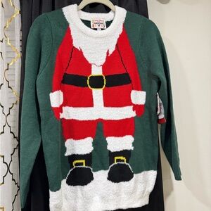 Santa Claus Green Sweater